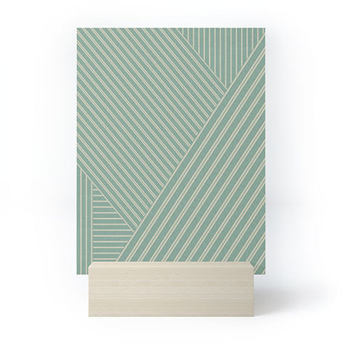 Sheila Wenzel-Ganny Overlap Linen Stripes Mini Art Print