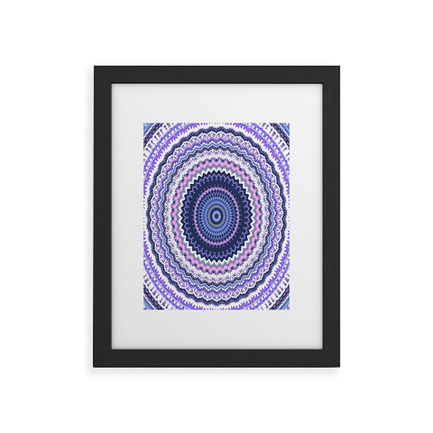 Sheila Wenzel-Ganny Pantone Purple Blue Mandala Framed Art Print