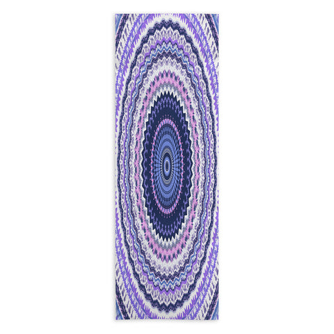 Sheila Wenzel-Ganny Pantone Purple Blue Mandala Yoga Towel
