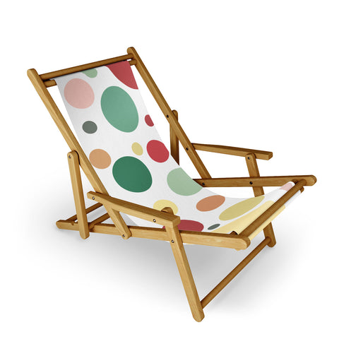 Sheila Wenzel-Ganny Pastel Circle Pattern Sling Chair