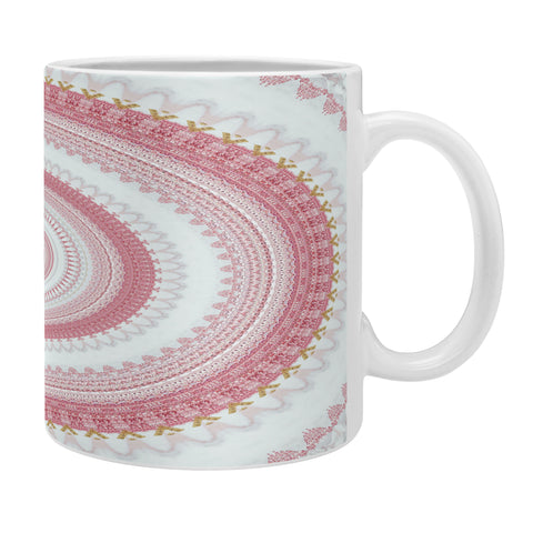 Sheila Wenzel-Ganny Pink Glitter Stone Mandala Coffee Mug