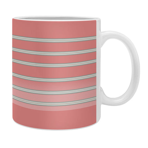 Sheila Wenzel-Ganny Pink Ombre Stripes Coffee Mug