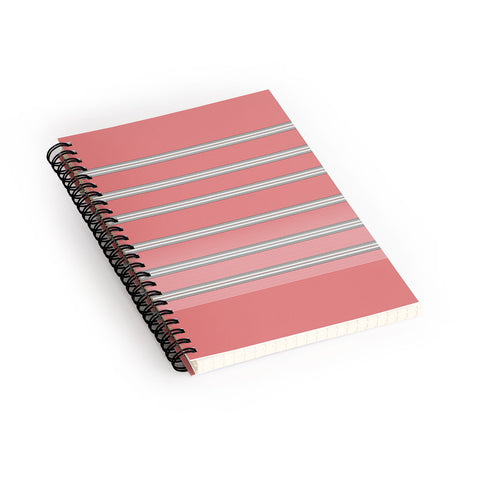 Sheila Wenzel-Ganny Pink Ombre Stripes Spiral Notebook