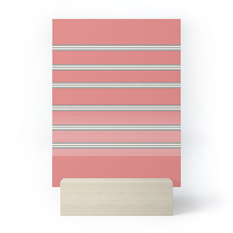 Sheila Wenzel-Ganny Pink Ombre Stripes Mini Art Print