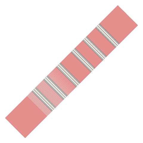 Sheila Wenzel-Ganny Pink Ombre Stripes Table Runner