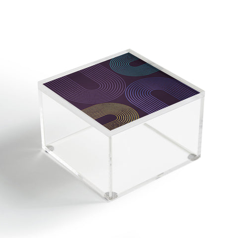 Sheila Wenzel-Ganny Purple Chalk Abstract Acrylic Box