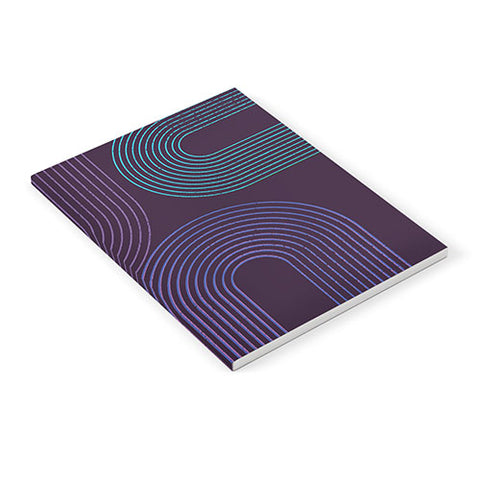 Sheila Wenzel-Ganny Purple Chalk Abstract Notebook