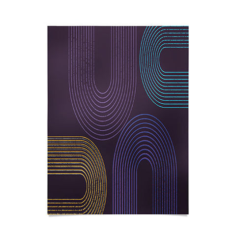 Sheila Wenzel-Ganny Purple Chalk Abstract Poster
