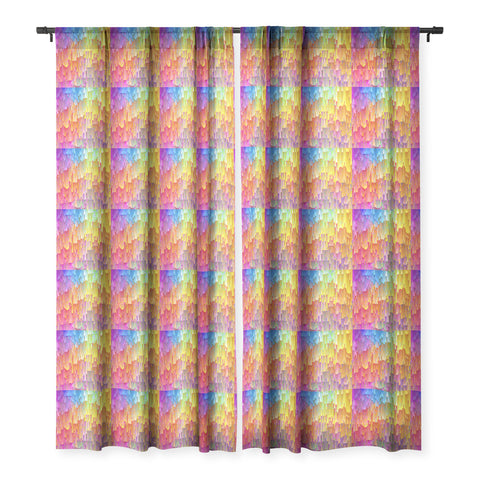 Sheila Wenzel-Ganny Rainbow Cascade Sheer Window Curtain