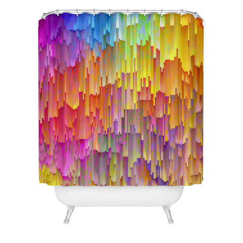 Sheila Wenzel-Ganny Rainbow Cascade Shower Curtain