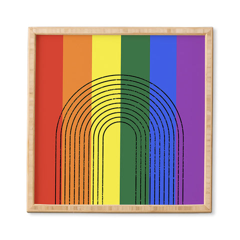 Sheila Wenzel-Ganny Rainbow Love Framed Wall Art
