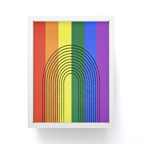 Sheila Wenzel-Ganny Rainbow Love Framed Mini Art Print
