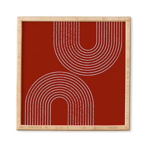 Sheila Wenzel-Ganny Red Minimalist Framed Wall Art