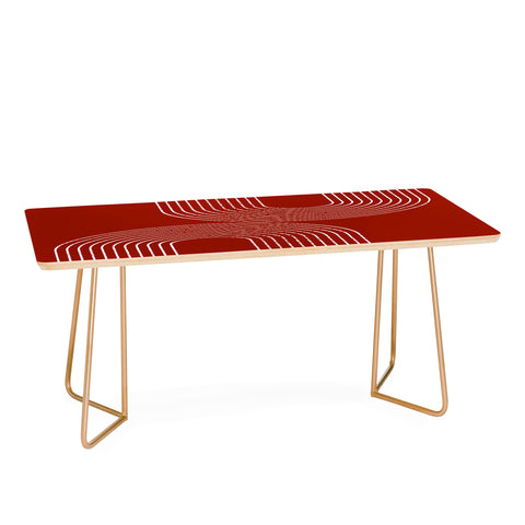 Sheila Wenzel-Ganny Red Minimalist Coffee Table