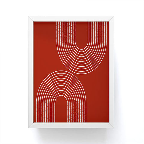 Sheila Wenzel-Ganny Red Minimalist Framed Mini Art Print
