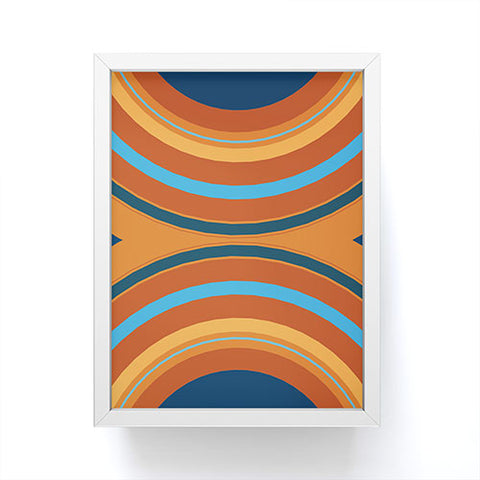 Sheila Wenzel-Ganny Retro Double Rainbow Framed Mini Art Print