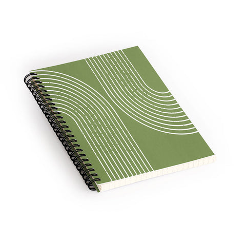 Sheila Wenzel-Ganny Sage Green Minimalist Spiral Notebook
