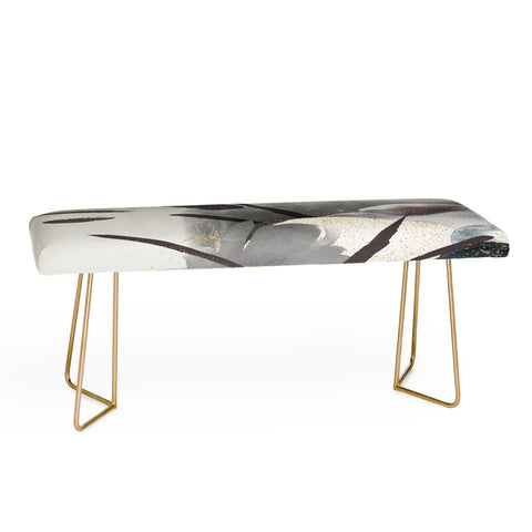 Sheila Wenzel-Ganny Serene Floral Abstract Bench