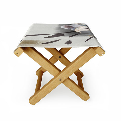 Sheila Wenzel-Ganny Serene Floral Abstract Folding Stool