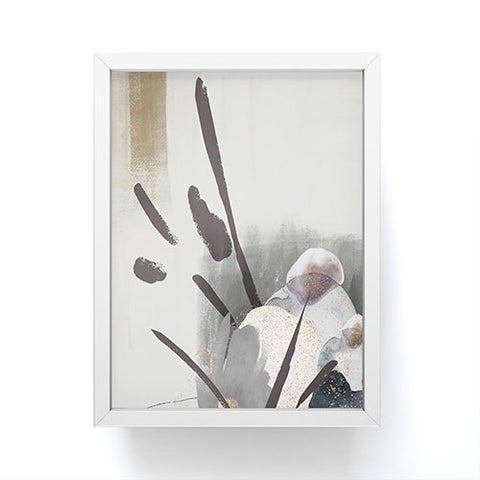 Sheila Wenzel-Ganny Serene Floral Abstract Framed Mini Art Print