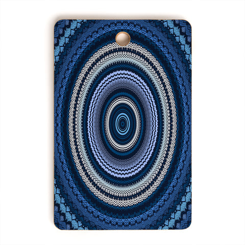Sheila Wenzel-Ganny Shades of Blue Mandala Cutting Board Rectangle