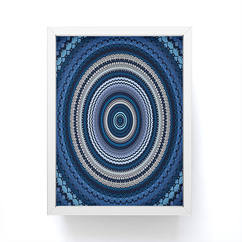 Sheila Wenzel-Ganny Shades of Blue Mandala Framed Mini Art Print