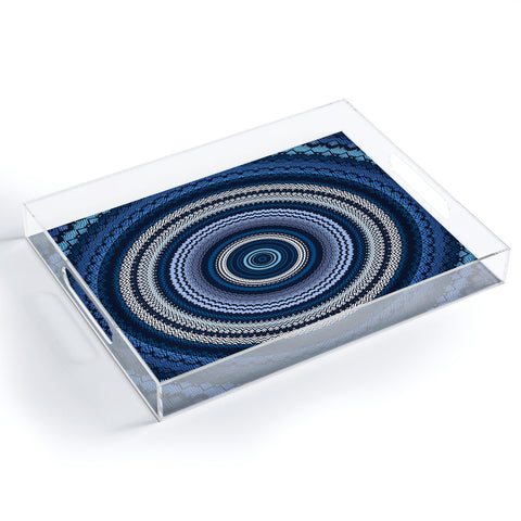 Sheila Wenzel-Ganny Shades of Blue Mandala Acrylic Tray