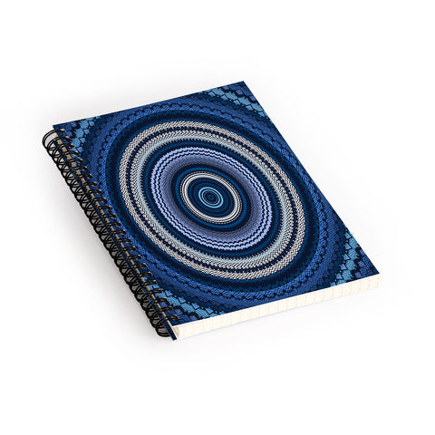 Sheila Wenzel-Ganny Shades of Blue Mandala Spiral Notebook