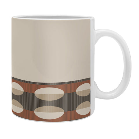 Sheila Wenzel-Ganny Sienna Minimalist Dot Stripes Coffee Mug