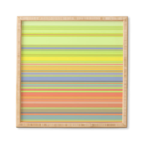 Sheila Wenzel-Ganny Spring Pastel Stripes Framed Wall Art