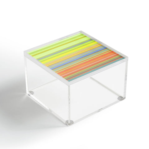 Sheila Wenzel-Ganny Spring Pastel Stripes Acrylic Box