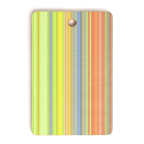 Sheila Wenzel-Ganny Spring Pastel Stripes Cutting Board Rectangle