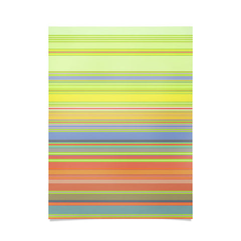 Sheila Wenzel-Ganny Spring Pastel Stripes Poster