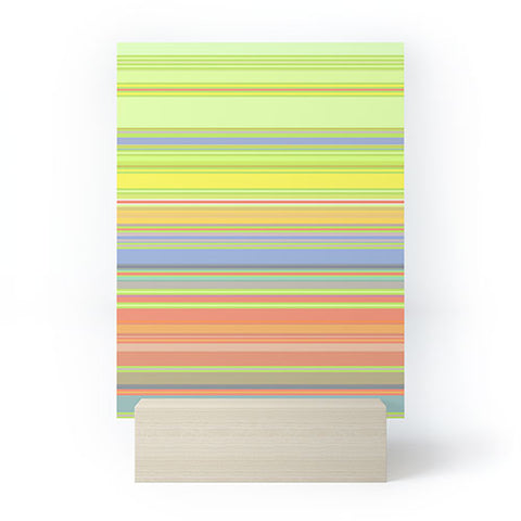 Sheila Wenzel-Ganny Spring Pastel Stripes Mini Art Print