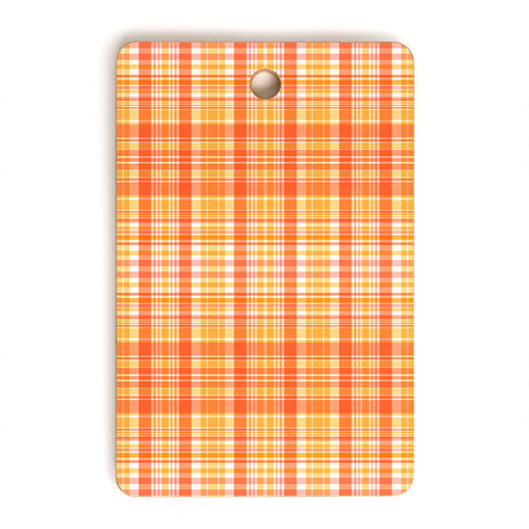 Sheila Wenzel-Ganny Spring Time Plaids Cutting Board Rectangle