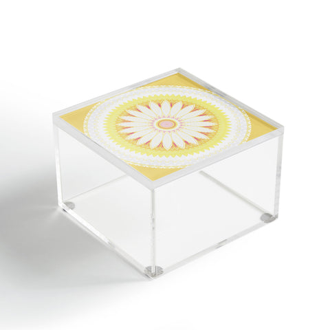 Sheila Wenzel-Ganny Sunny Flower Mandala Acrylic Box