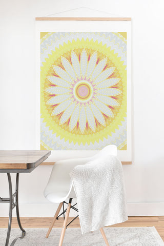 Sheila Wenzel-Ganny Sunny Flower Mandala Art Print And Hanger