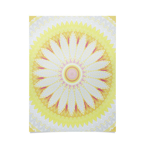 Sheila Wenzel-Ganny Sunny Flower Mandala Poster
