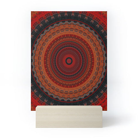 Sheila Wenzel-Ganny Sunset Orange Mandala Mini Art Print