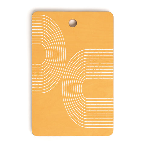 Sheila Wenzel-Ganny Tangerine Minimalist Cutting Board Rectangle