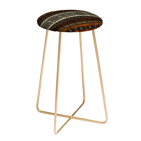 Sheila Wenzel-Ganny The Rustic Native Mud Cloth Counter Stool