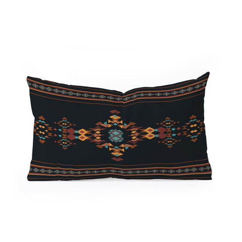 Sheila Wenzel-Ganny Tribal Boho Pattern 2 Oblong Throw Pillow