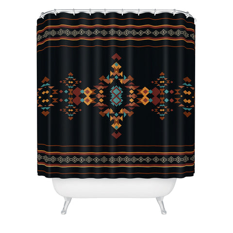 Sheila Wenzel-Ganny Tribal Boho Pattern 2 Shower Curtain