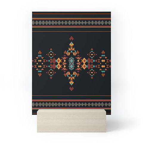 Sheila Wenzel-Ganny Tribal Boho Pattern 2 Mini Art Print