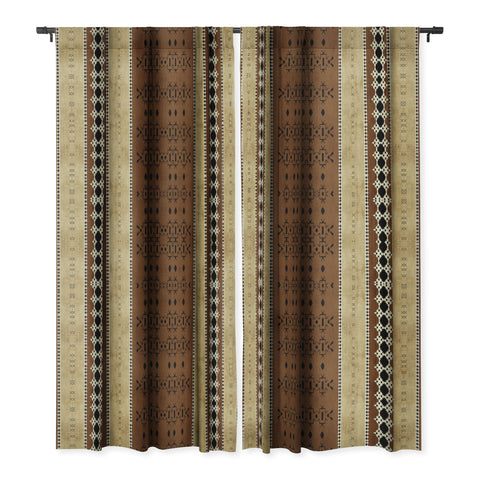 Sheila Wenzel-Ganny Tribal Brown Mud Cloth Blackout Non Repeat