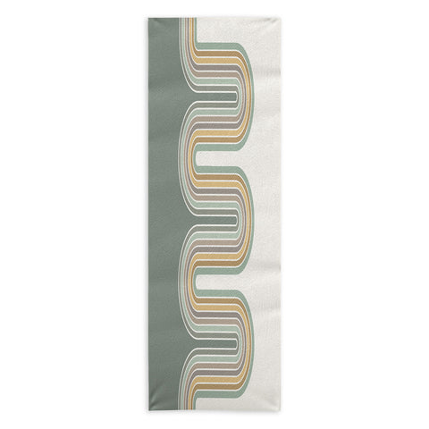 Sheila Wenzel-Ganny Trippy Sage Wave Abstract Yoga Towel