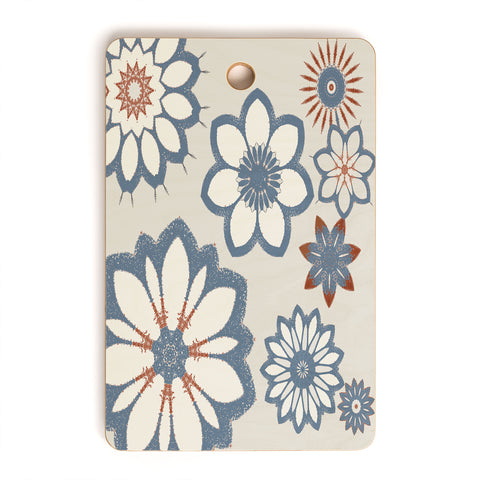 Sheila Wenzel-Ganny Whimsical Floral Cutting Board Rectangle