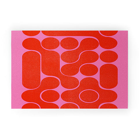 Showmemars Abstract midcentury shapes no 6 Welcome Mat