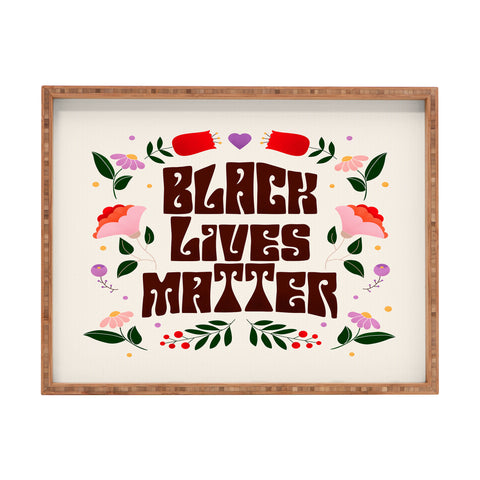 Showmemars Black Lives Matter I Rectangular Tray