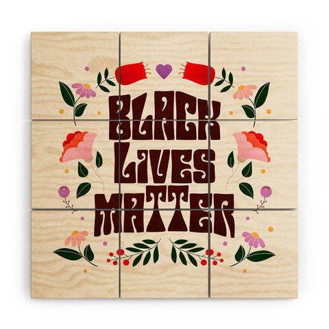 Showmemars Black Lives Matter I Wood Wall Mural